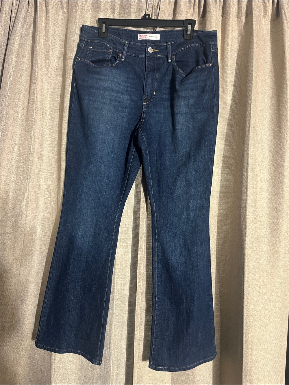Signature by Levi Strauss Dark Blue Flare Jeans
